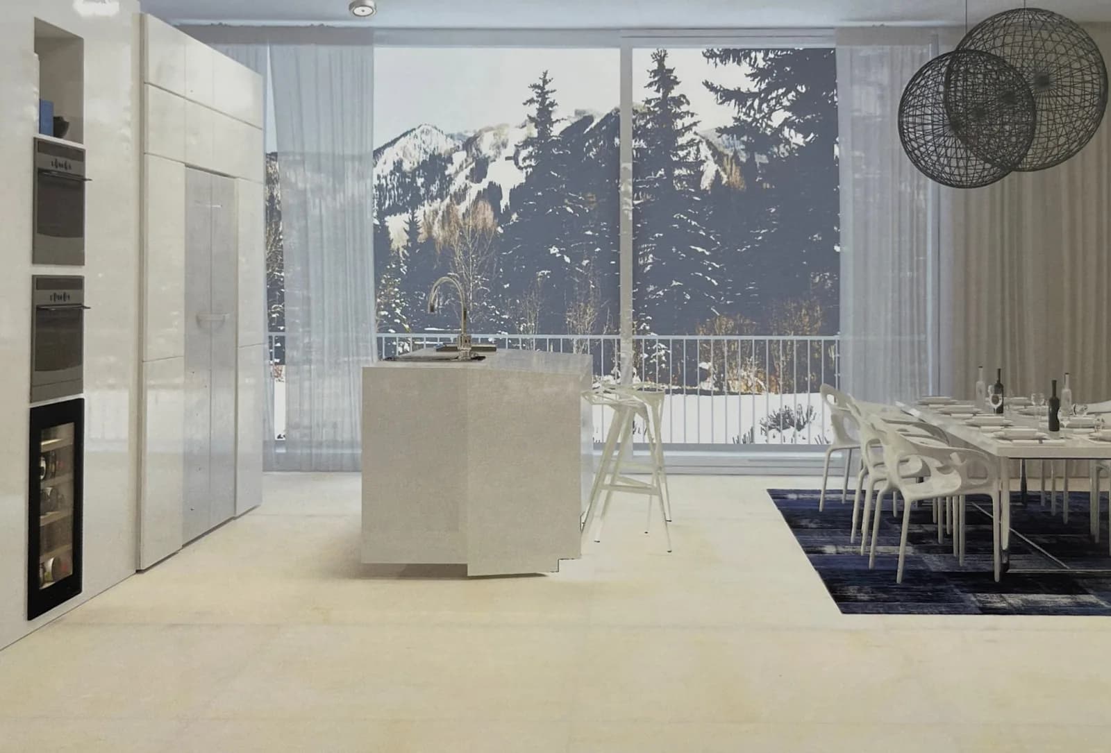 Room with sugar White marble, warm white with a fine linear grain